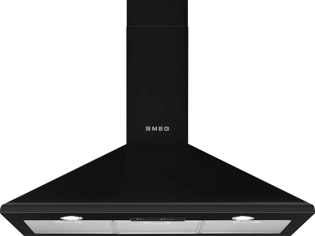 Smeg KSED95NEE Afzuigkap 90cm - Zwart