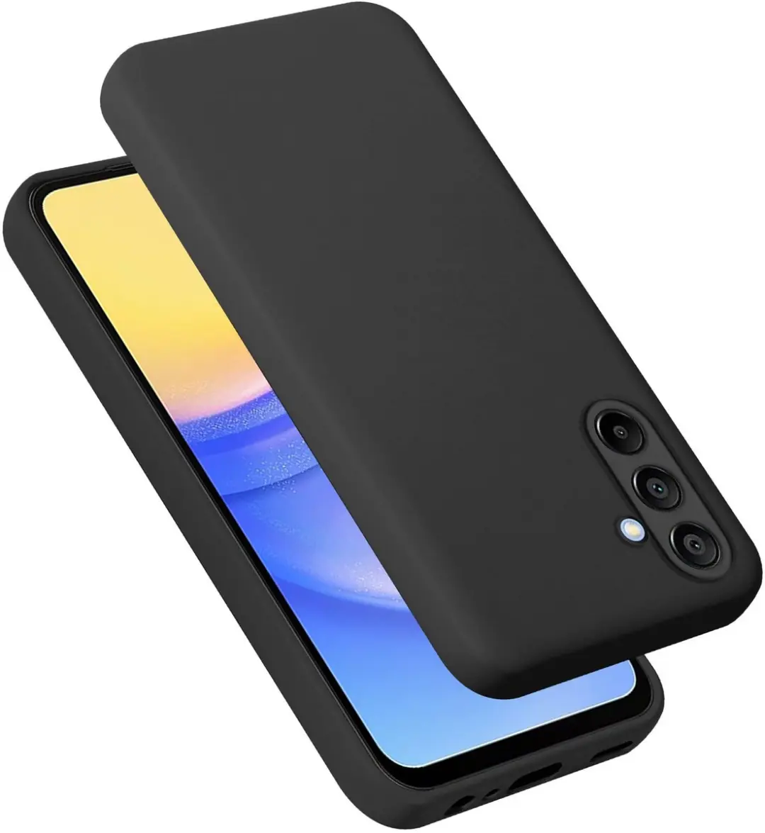 Cadorabo Hoesje geschikt voor Samsung Galaxy A16 in LIQUID ZWART