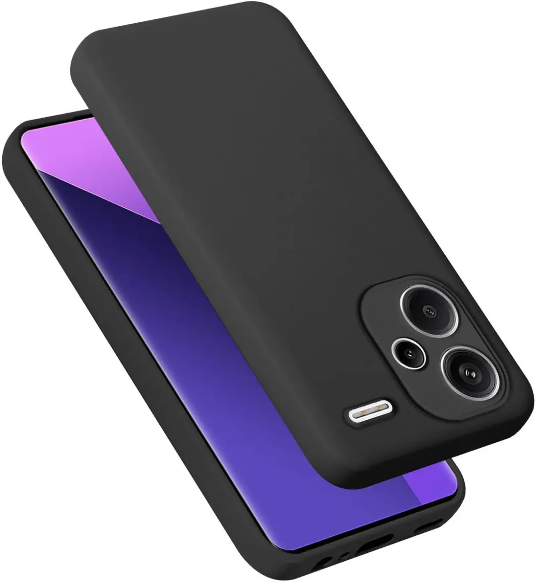 Cadorabo Hoesje geschikt voor Xiaomi Redmi Note 13 Pro Plus in LIQUID ZWART