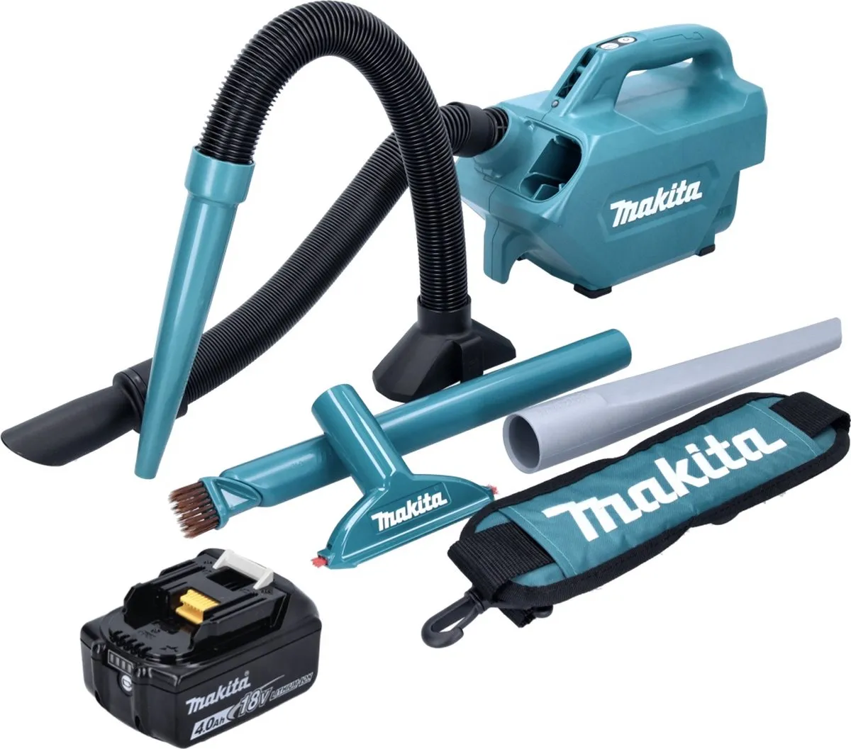 Makita DCL184M1 Accustofzuiger 18V 54mbar 0,5L - 4,0Ah Groene