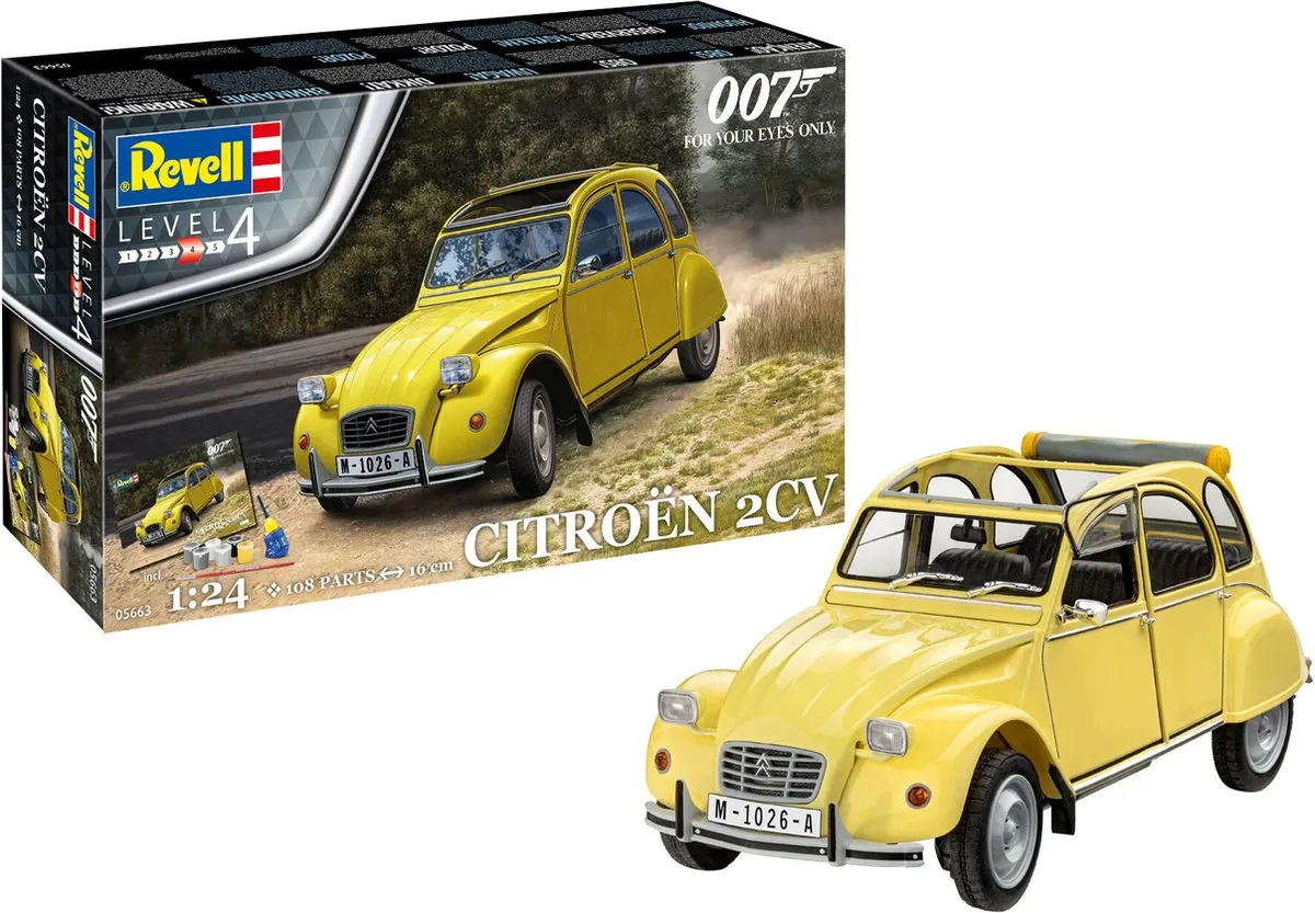 Revell 05663 James Bond 007 Citroën 2CV Modelbouwpakket 1:24
