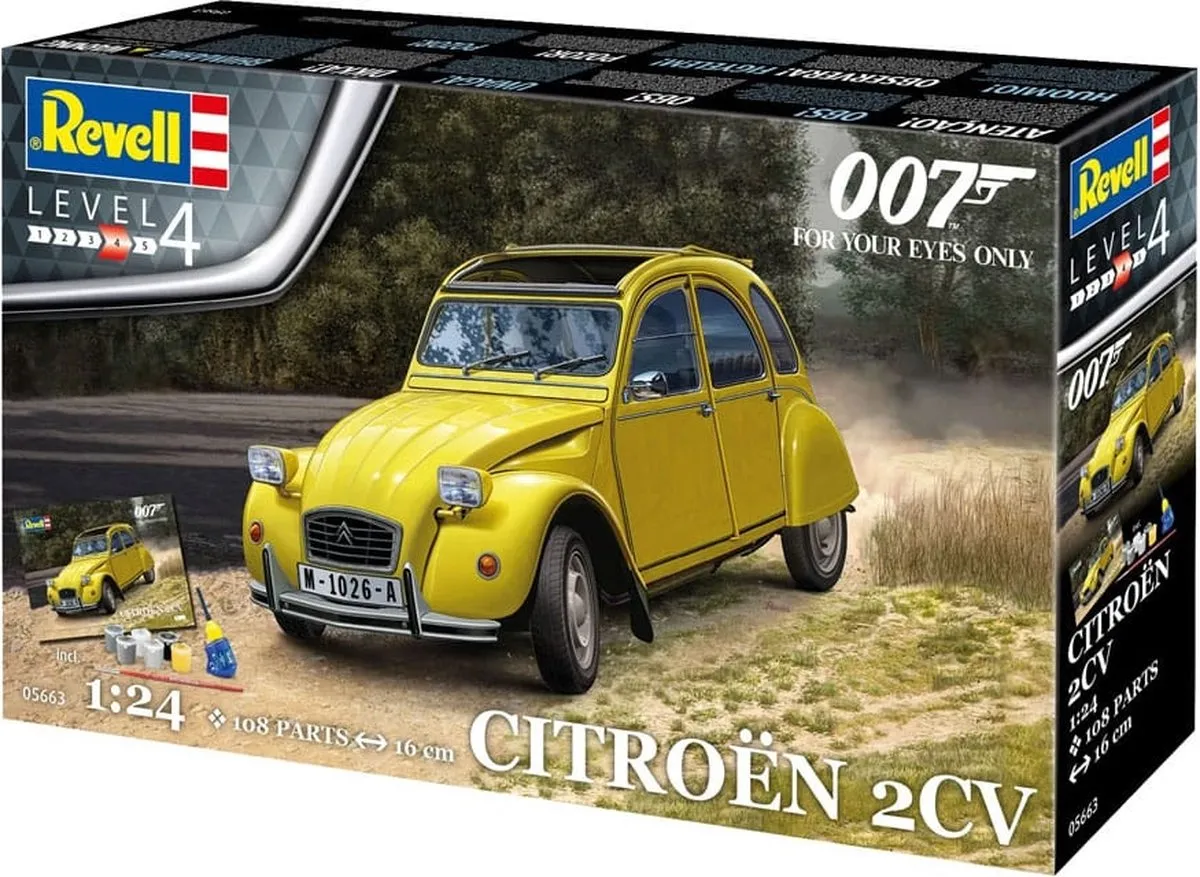Revell 05663 James Bond 007 Citroën 2CV Modelbouwpakket 1:24 - Militaire voertuigen - Multi