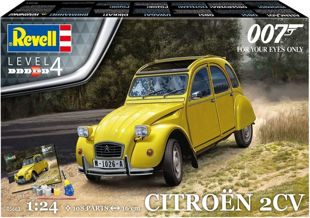 Revell 05663 James Bond 007 Citroën 2CV Modelbouwpakket 1:24 - Militaire voertuigen - Multi