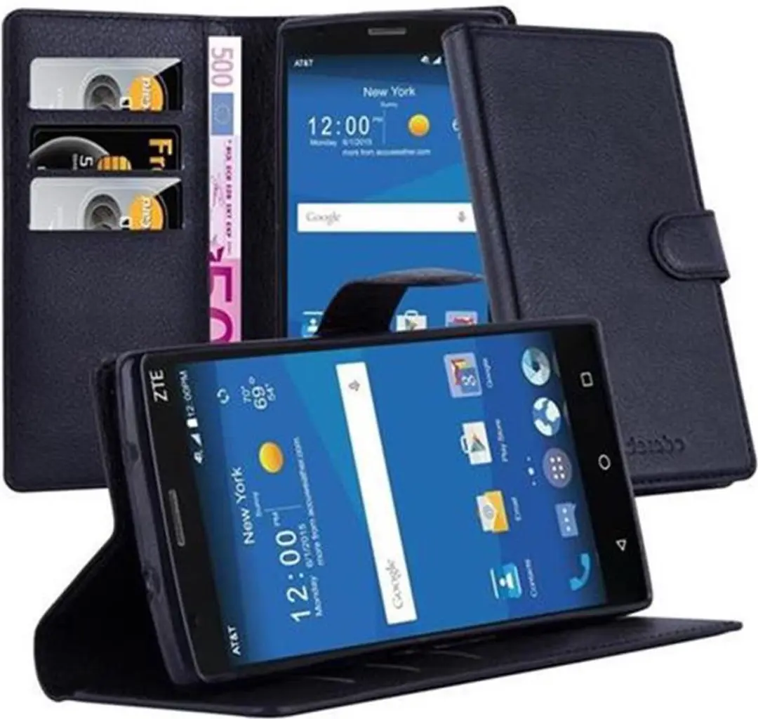 Cadorabo Hoesje geschikt voor ZTE ZMAX 2 in PHANTOM ZWART