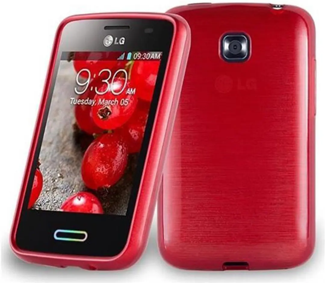 Cadorabo Hoesje geschikt voor LG L3 II (2. SIM) in ROOD