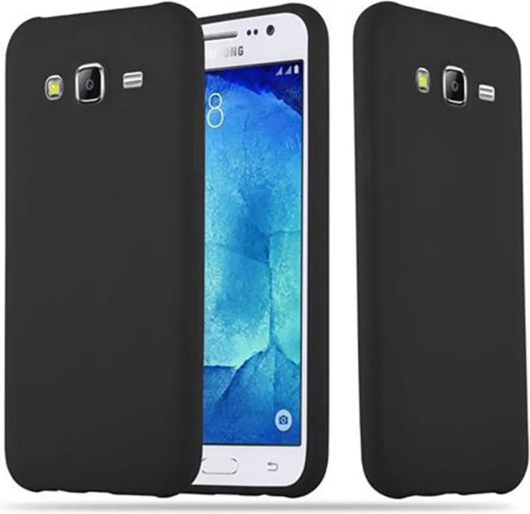 Cadorabo Hoesje geschikt voor Samsung Galaxy J5 2015 in CANDY ZWART