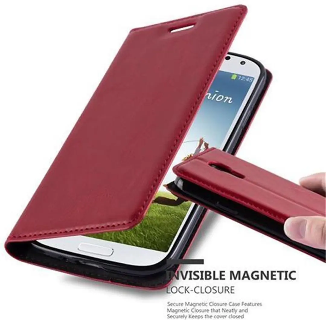 Cadorabo Hoesje geschikt voor Samsung Galaxy S4 in APPEL ROOD