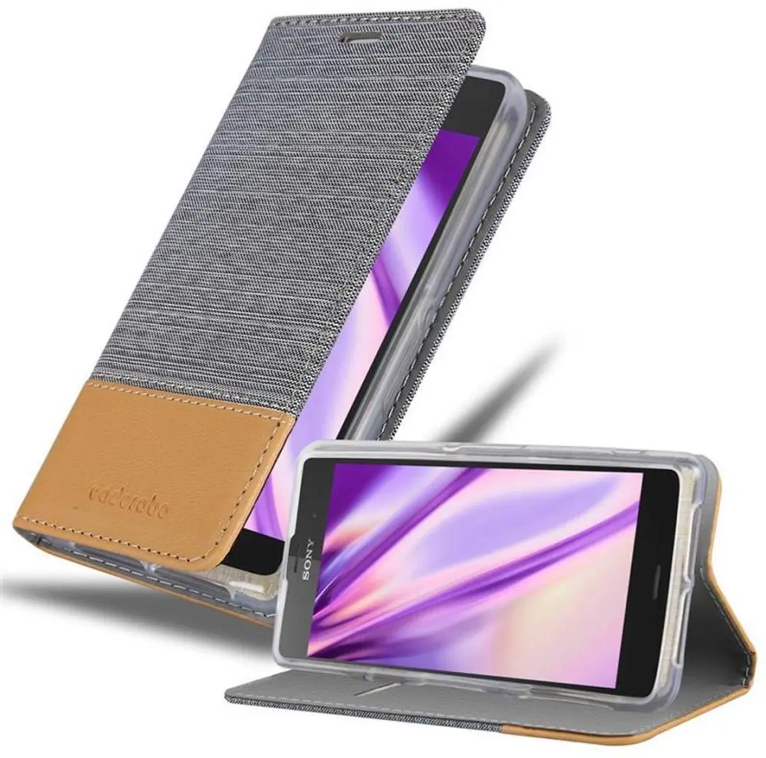Cadorabo Hoesje geschikt voor Sony Xperia Z2 COMPACT in LICHTGRIJS BRUIN