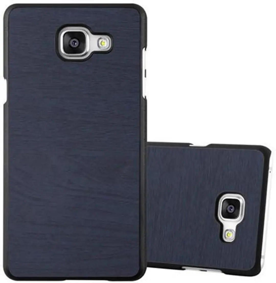 Cadorabo Hoesje geschikt voor Samsung Galaxy A3 2016 in WOODY BLAUW
