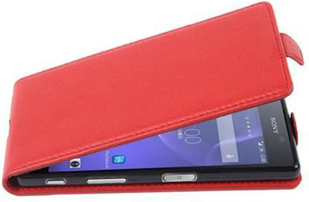 Cadorabo Hoesje geschikt voor Sony Xperia X PERFORMANCE in INFERNO ROOD