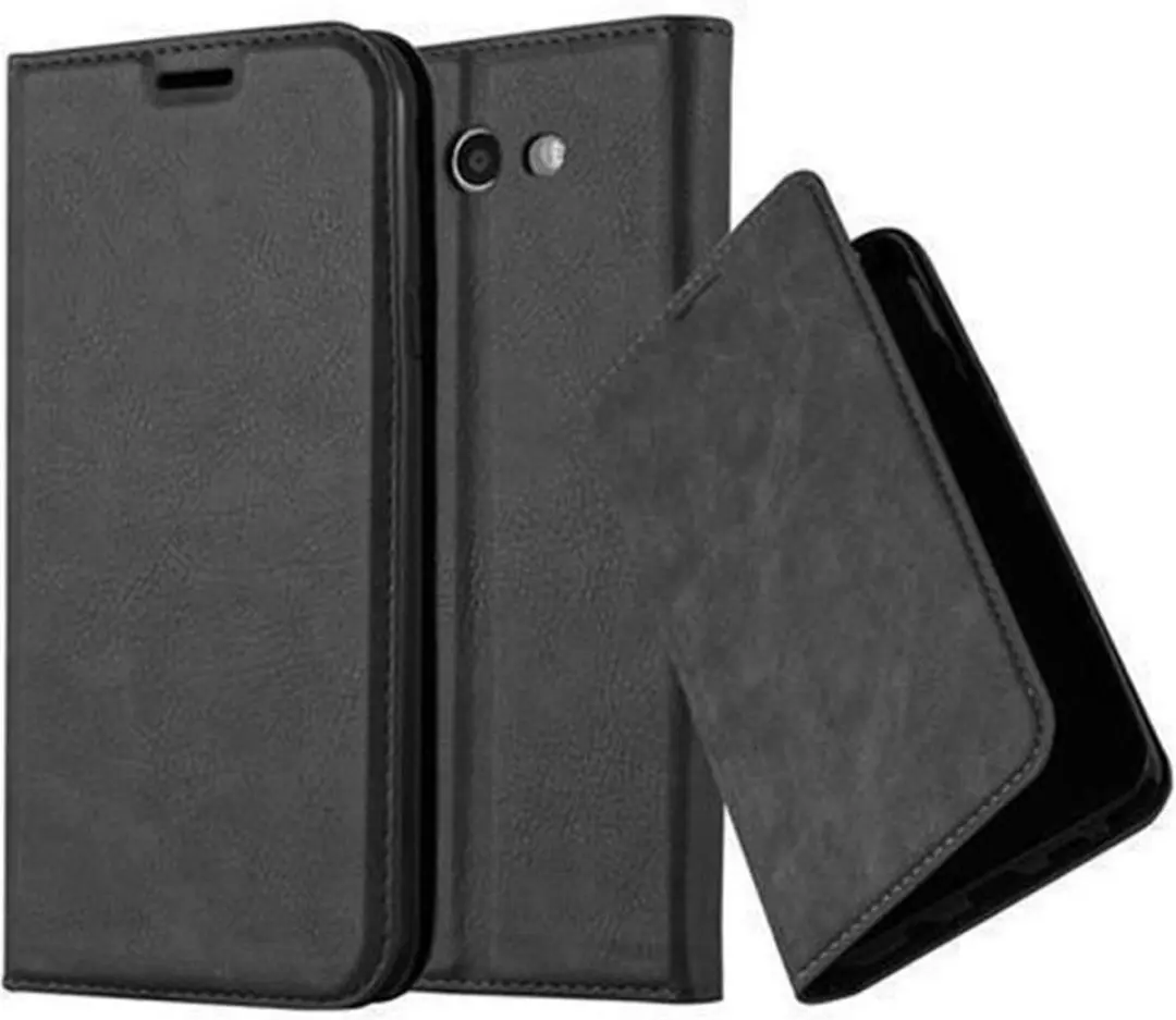 Cadorabo Hoesje geschikt voor Samsung Galaxy J7 2017 US Version in ZWARTE NACHT