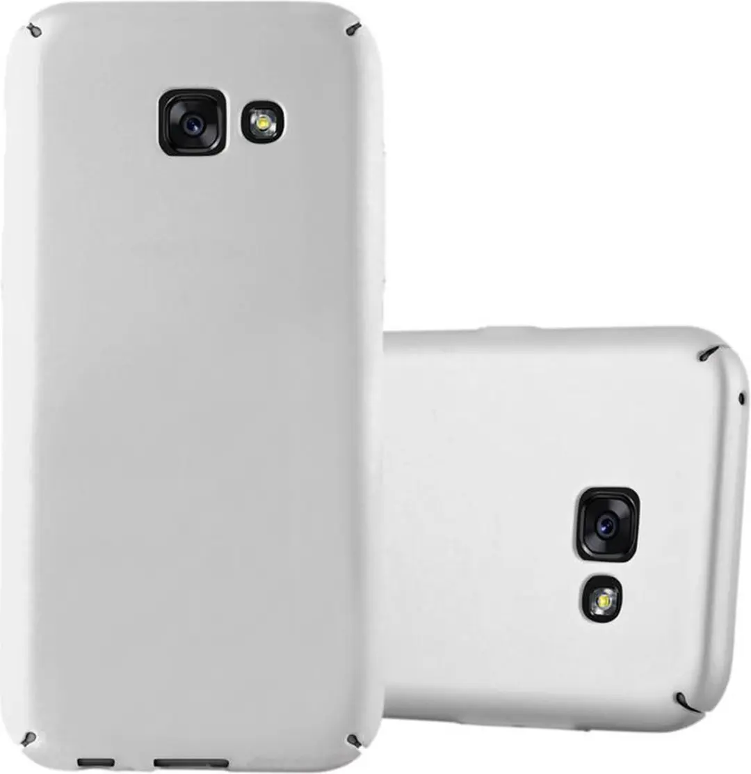 Cadorabo Hoesje geschikt voor Samsung Galaxy A3 2017 in METAAL ZILVER