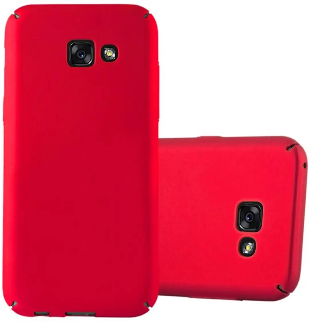 Cadorabo Hoesje geschikt voor Samsung Galaxy A5 2017 in METAAL ROOD