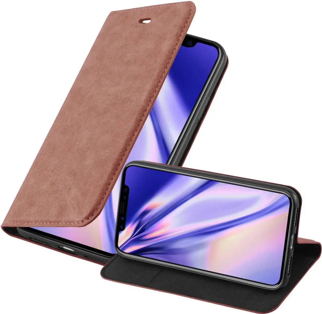 Cadorabo Hoesje geschikt voor Apple iPhone X / XS in CAPPUCCINO BRUIN