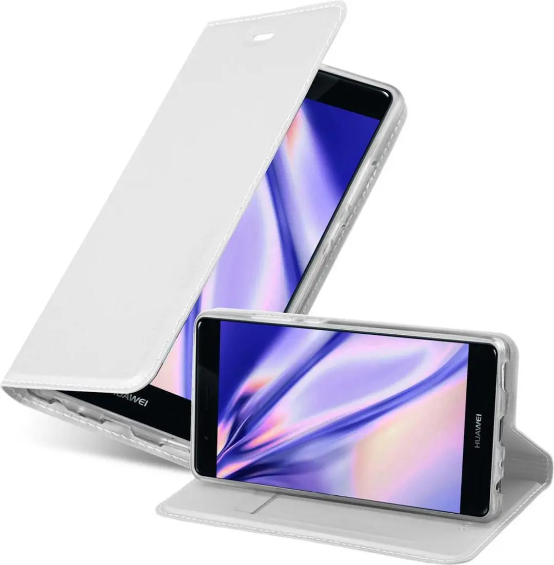 Cadorabo Hoesje geschikt voor Huawei P9 in CLASSY ZILVER