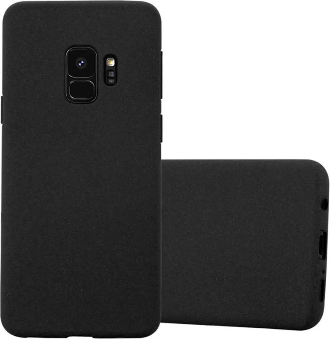 Cadorabo Hoesje geschikt voor Samsung Galaxy S9 in FROST ZWART