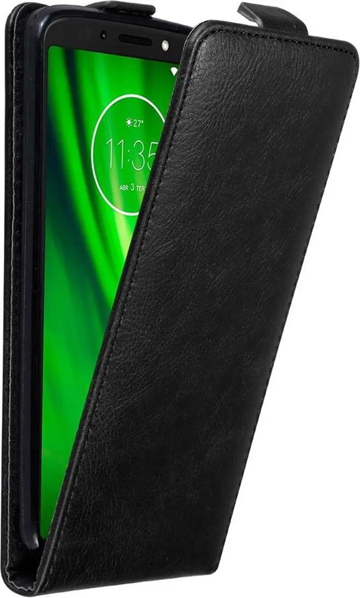 Cadorabo Hoesje geschikt voor Motorola MOTO E5 / G6 PLAY in ZWARTE NACHT