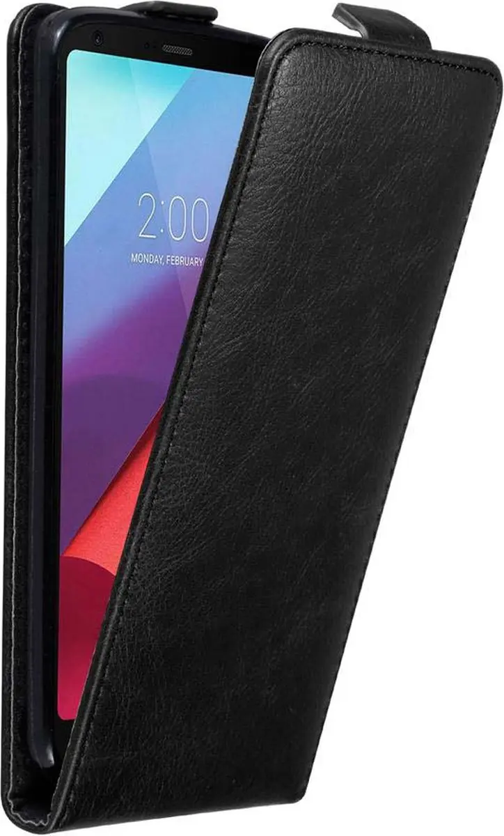 Cadorabo Hoesje geschikt voor LG G6 in ZWARTE NACHT