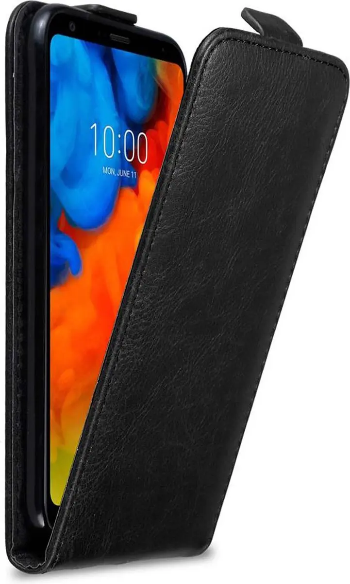 Cadorabo Hoesje geschikt voor LG Q STYLUS in ZWARTE NACHT