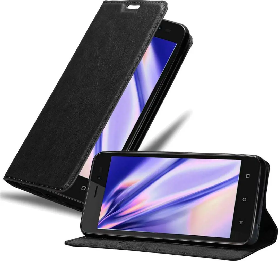 Cadorabo Hoesje geschikt voor WIKO SUNNY 3 in ZWARTE NACHT