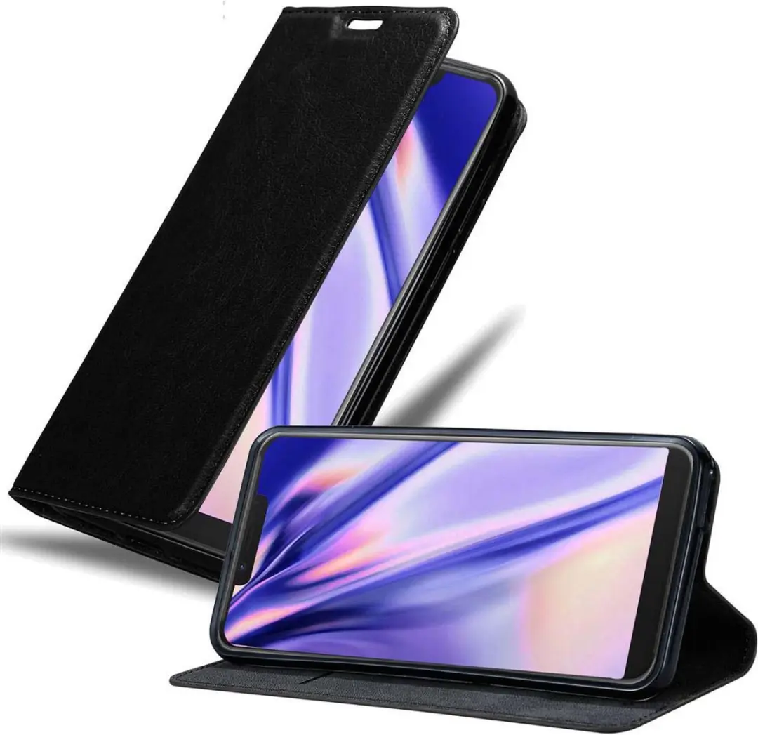Cadorabo Hoesje geschikt voor WIKO VIEW 2 GO in ZWARTE NACHT