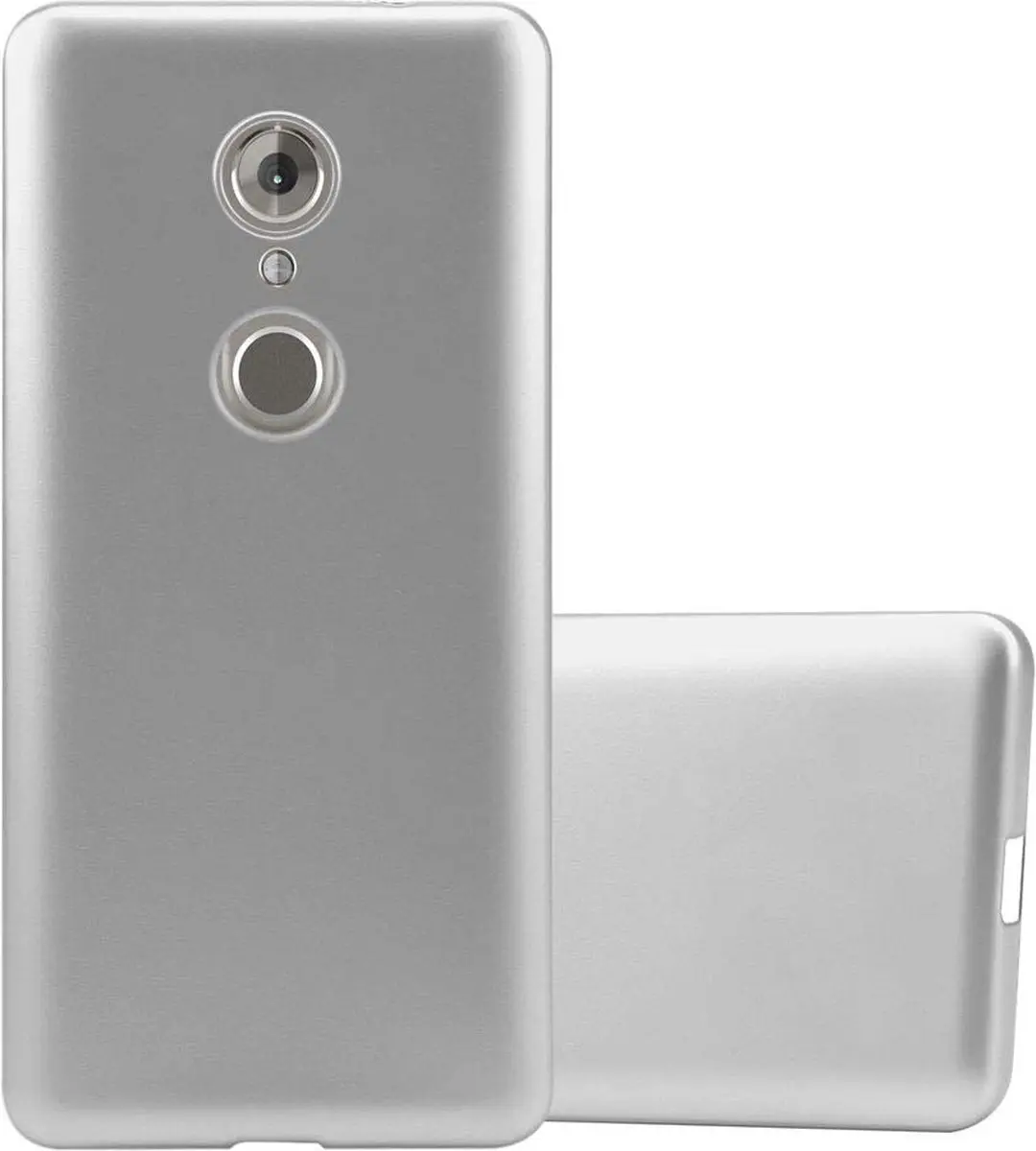 Cadorabo Hoesje geschikt voor ZTE Axon 7 MINI in METALLIC ZILVER