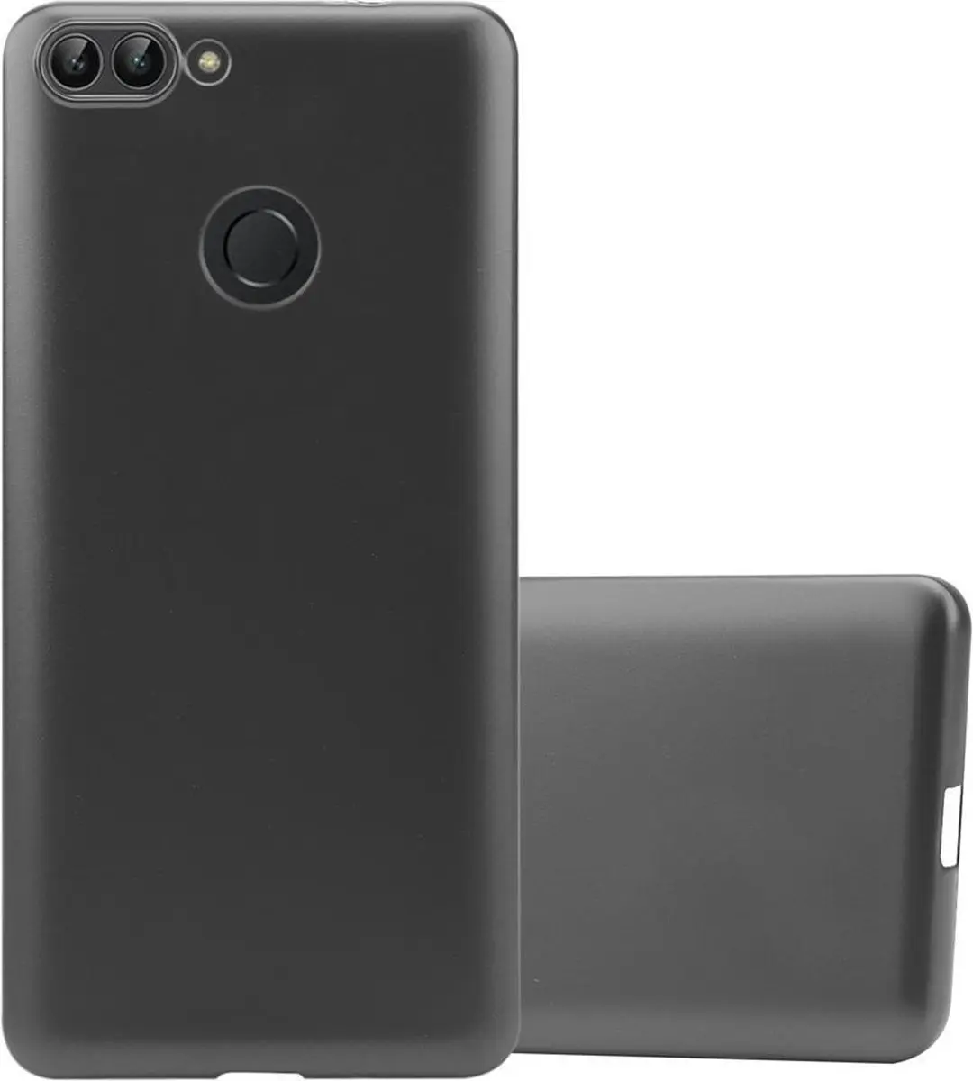 Cadorabo Hoesje geschikt voor Huawei P SMART 2018 / Enjoy 7S in METALLIC GRIJS