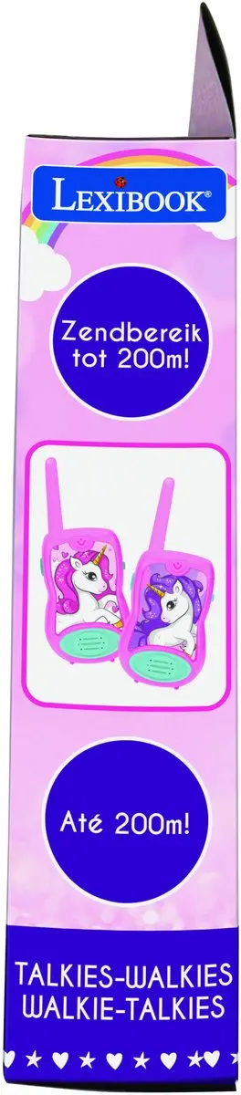 Lexibook Eenhoorn Walkietalkie TW12UNI - 120m - Roze - afbeelding 5 van 6