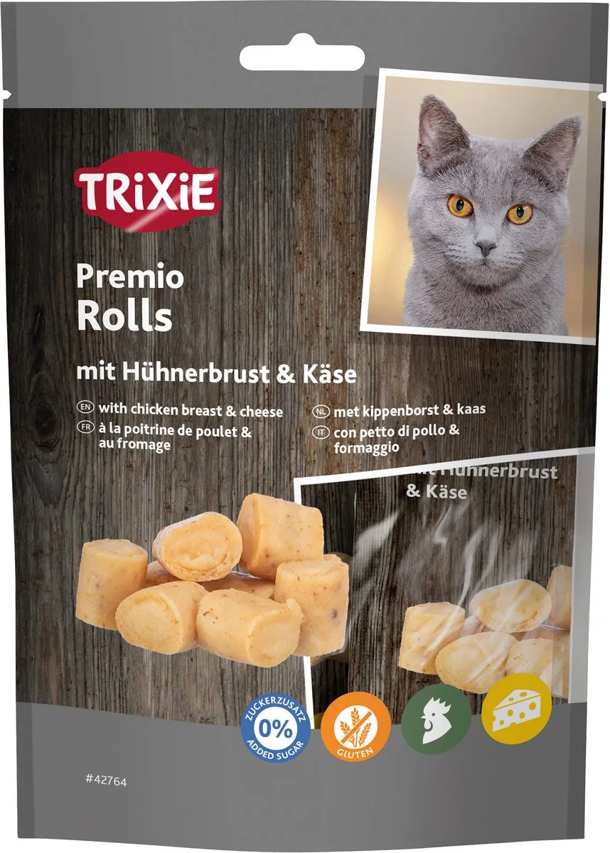 Trixie Premio Kip Kaas Kattensnacks 50g