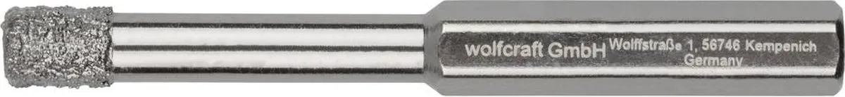 Wolfcraft Tegelboor 8mm - Metaal - Diamant - Zeskantschacht