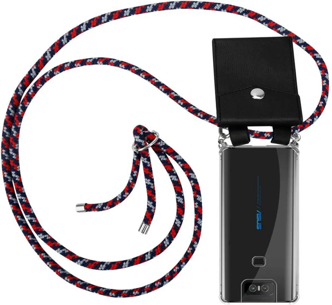 Cadorabo Hoesje geschikt voor Asus ZenFone 6 in ROOD BLAUW WIT