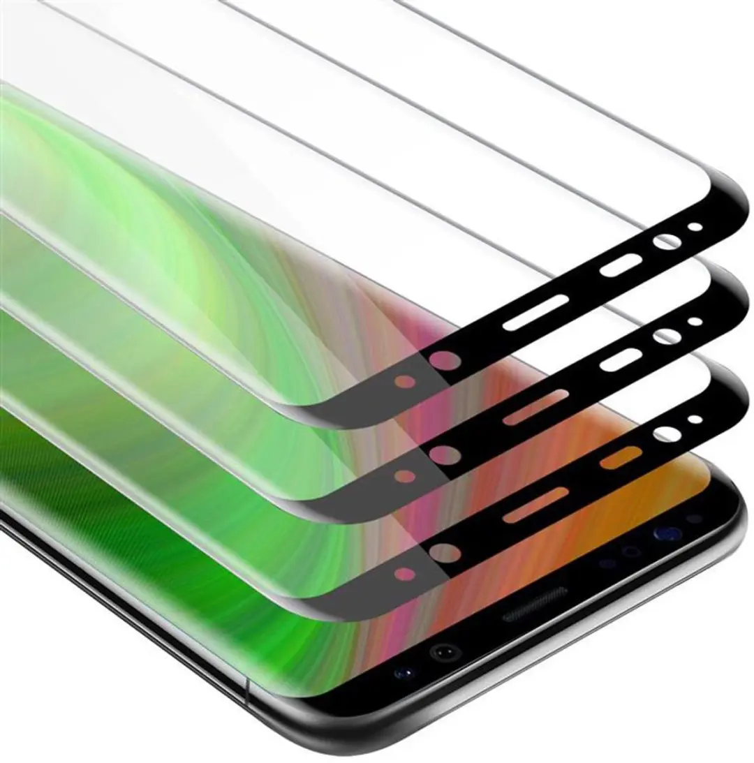 Cadorabo 3x Screenprotector geschikt voor Samsung Galaxy S8 PLUS Volledig scherm
