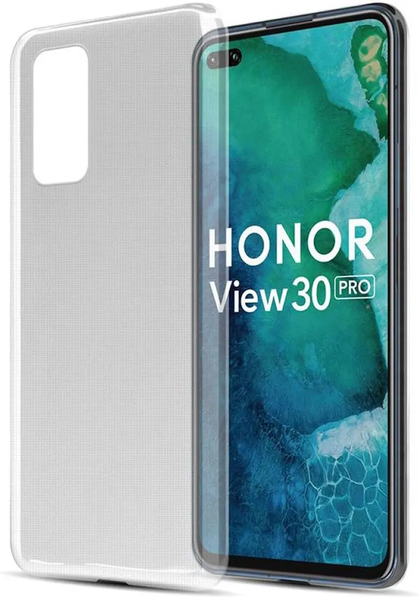 Cadorabo Hoesje geschikt voor Honor View 30 PRO in VOLLEDIG TRANSPARANT