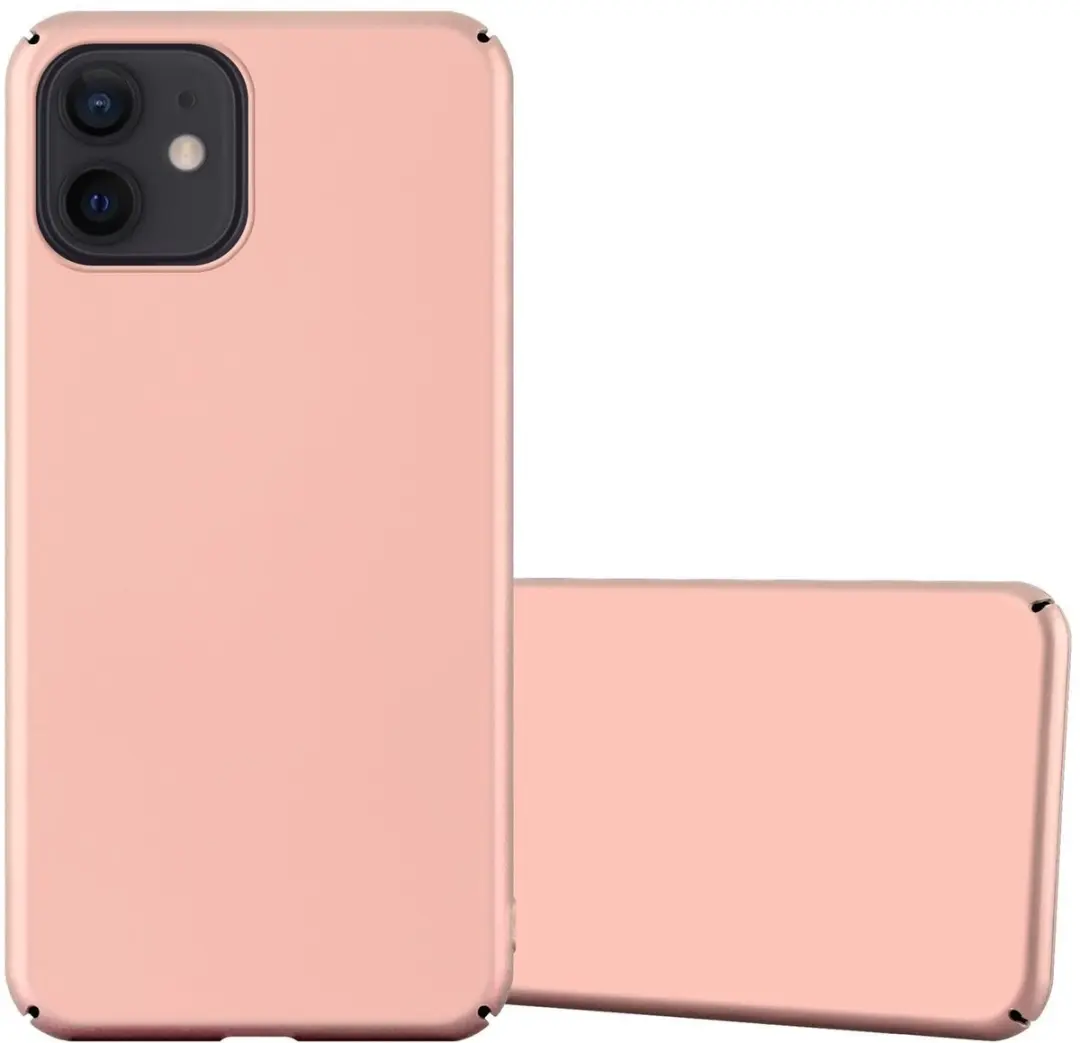 Cadorabo Hoesje geschikt voor Apple iPhone 12 MINI in METAAL ROSE GOUD