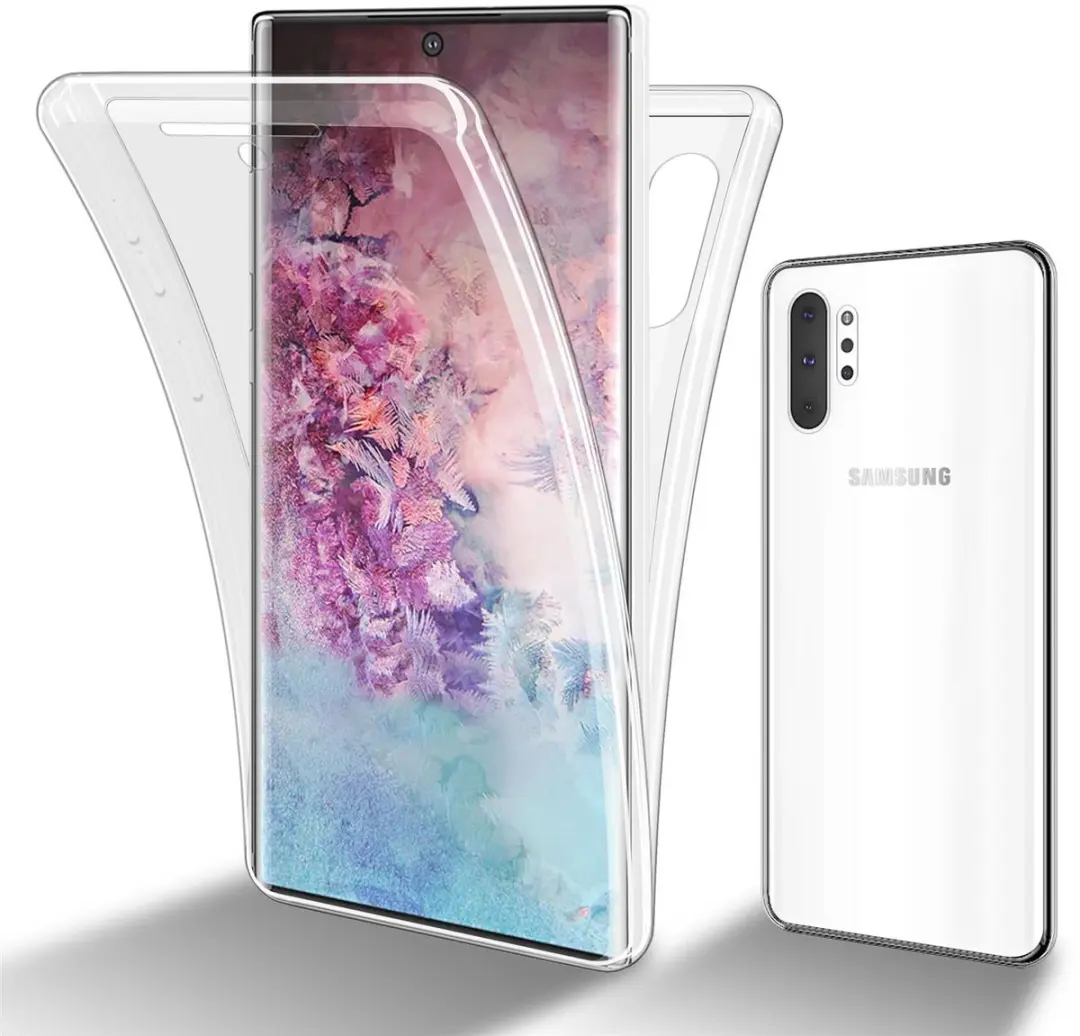 Cadorabo Hoesje geschikt voor Samsung Galaxy NOTE 10 PLUS in TRANSPARANT
