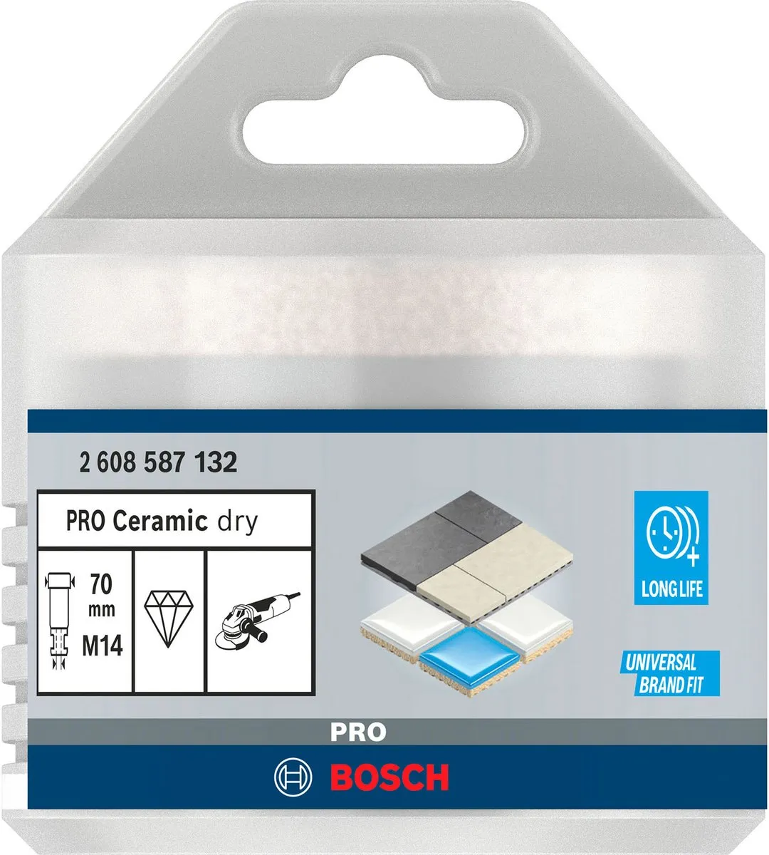 Bosch Professional DRYSPEED Diamantboor M14 70mm - Hout - Zilver