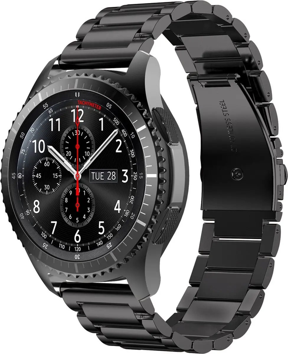 Cadorabo Roestvrij stalen Bandje 22mm geschikt voor Samsung Galaxy Gear S3 / Gea