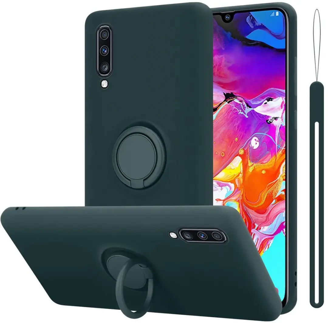 Cadorabo Hoesje geschikt voor Samsung Galaxy A70 / A70s in LIQUID GROEN