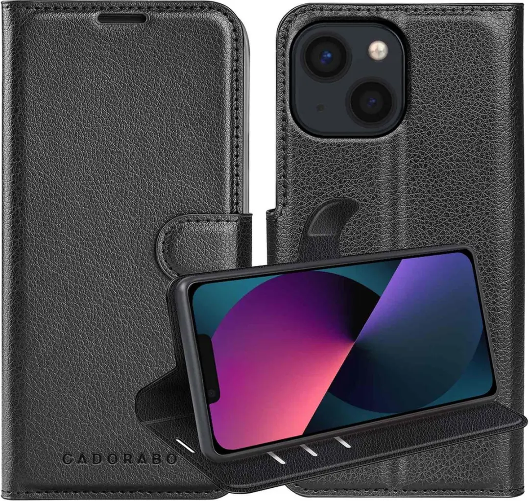Cadorabo Hoesje geschikt voor Apple iPhone 13 MINI in PHANTOM ZWART