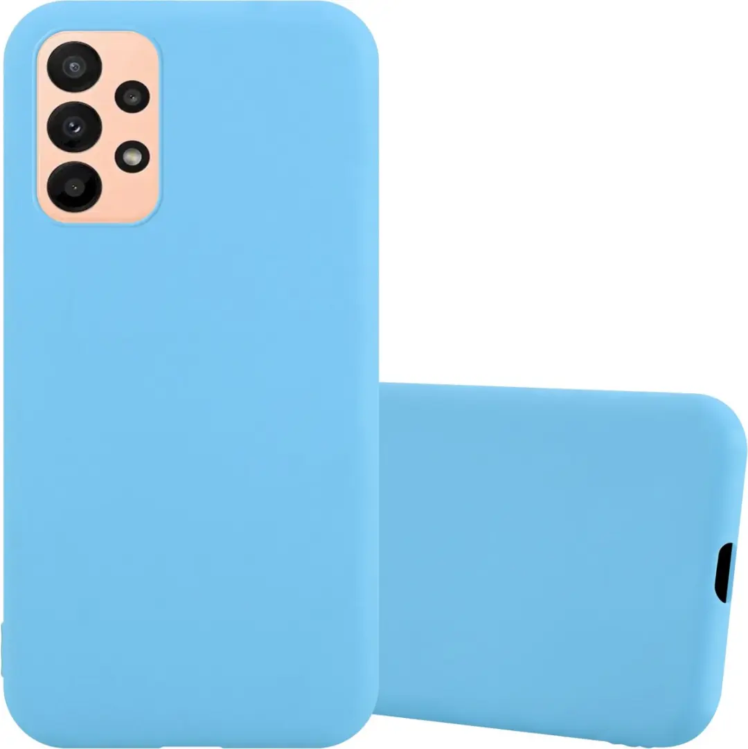 Cadorabo Hoesje geschikt voor Samsung Galaxy A23 4G in CANDY BLAUW