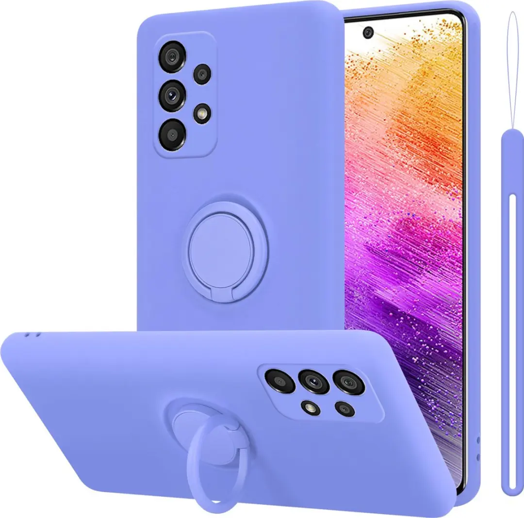 Cadorabo Hoesje geschikt voor Samsung Galaxy A73 5G in LIQUID LICHT PAARS