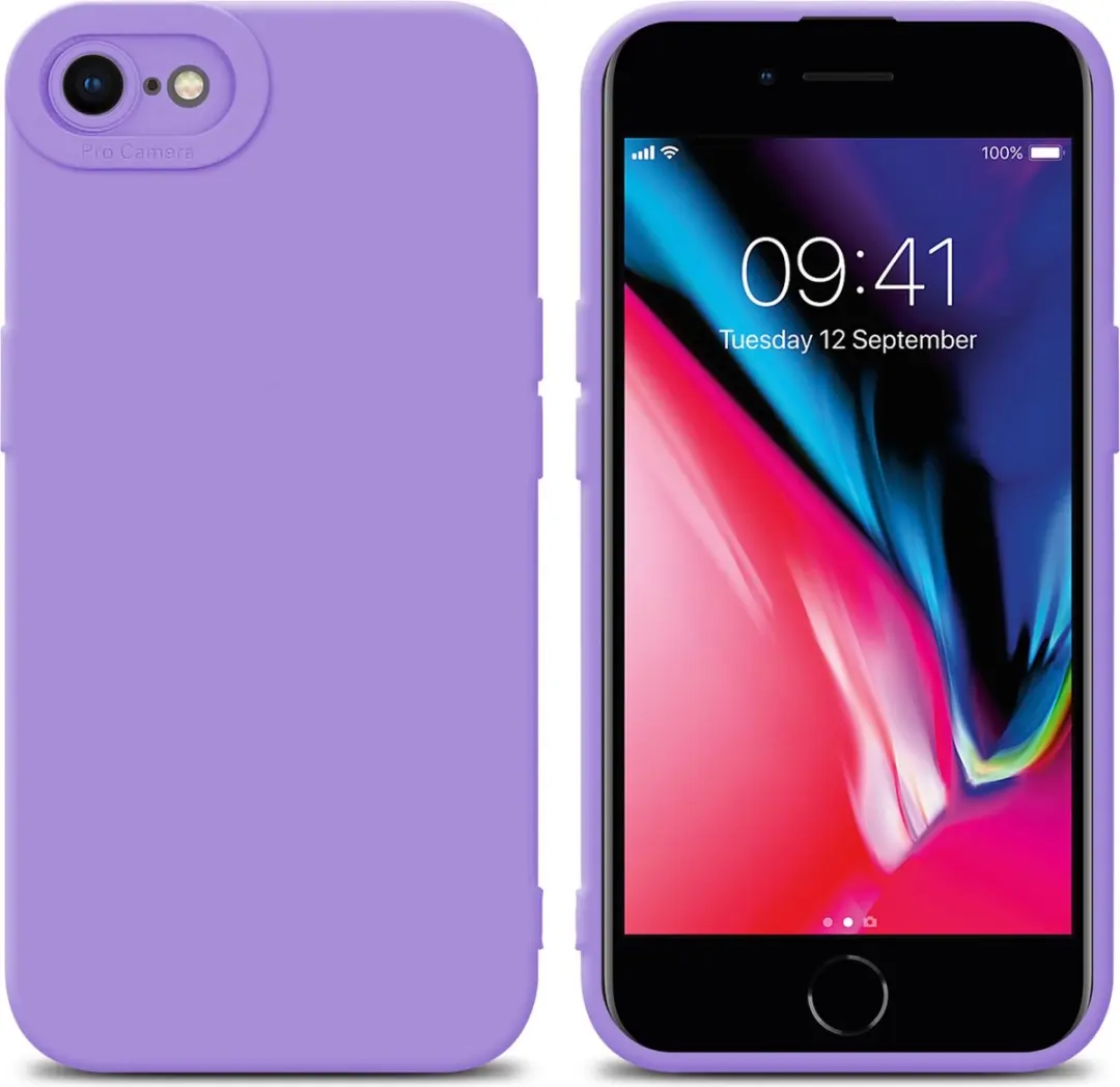Cadorabo Hoesje geschikt voor Apple iPhone 7 / 7S / 8 / SE 2020 in FLUID LICHT P
