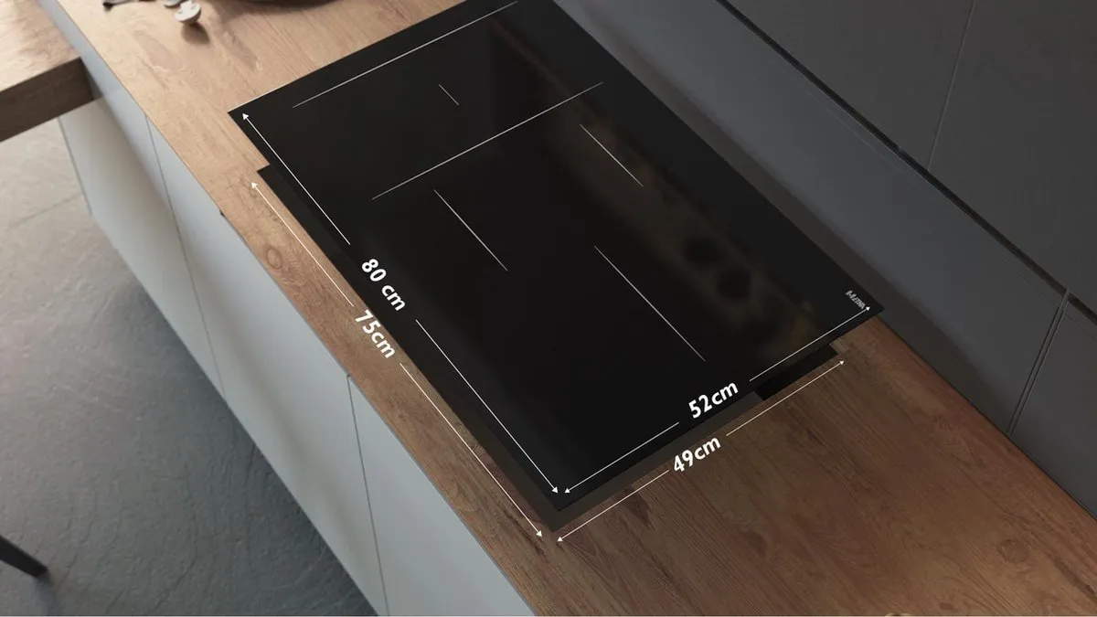 Etna KIF880ZT Inbouw Inductiekookplaat 80cm - 5 Zones - Zwart - afbeelding 6 van 6