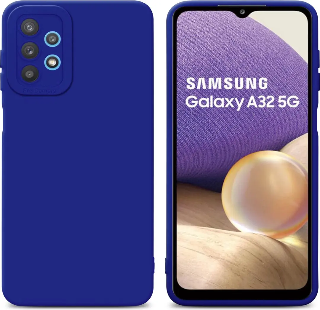 Cadorabo Hoesje geschikt voor Samsung Galaxy A32 5G in FLUID BLAUW
