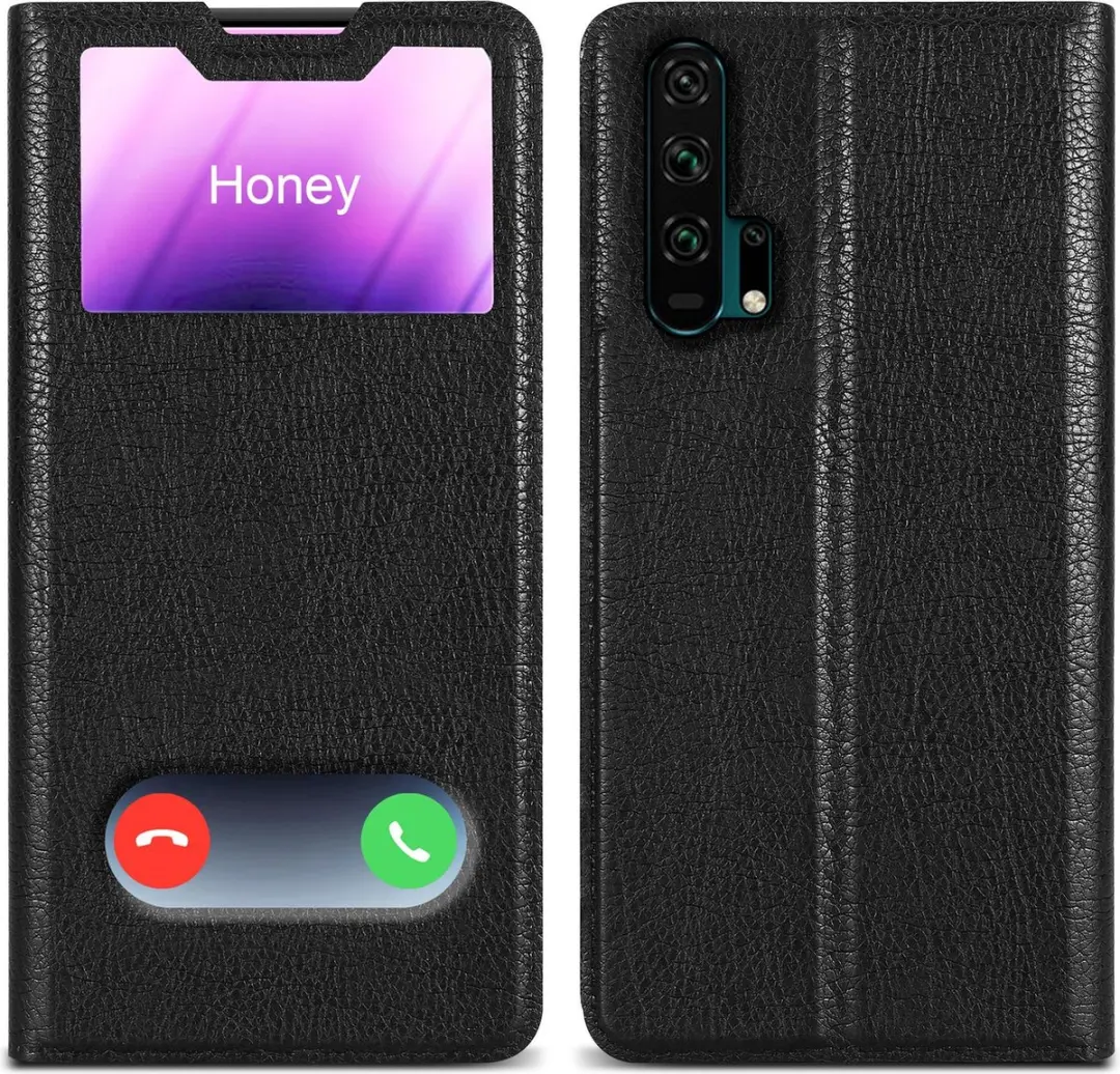 Cadorabo Hoesje geschikt voor Honor 20 PRO in KOMEET ZWART