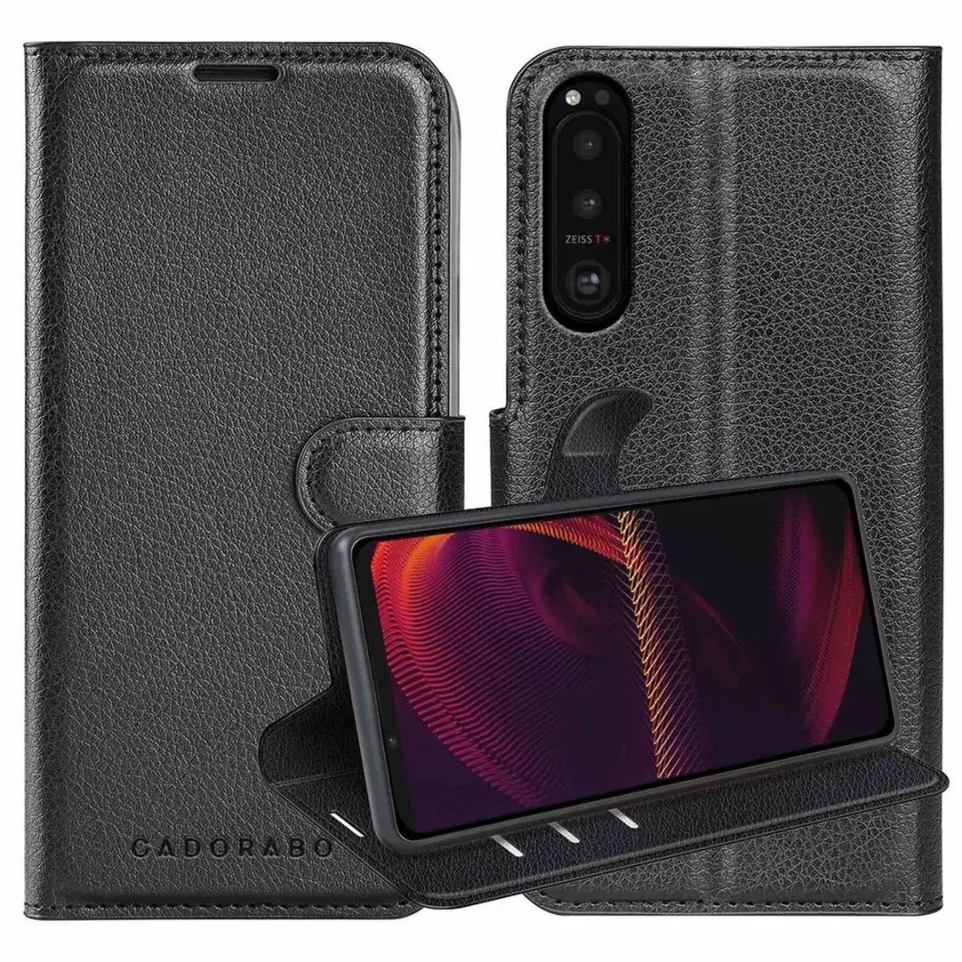 Cadorabo Hoesje geschikt voor Sony Xperia 5 III in PHANTOM ZWART