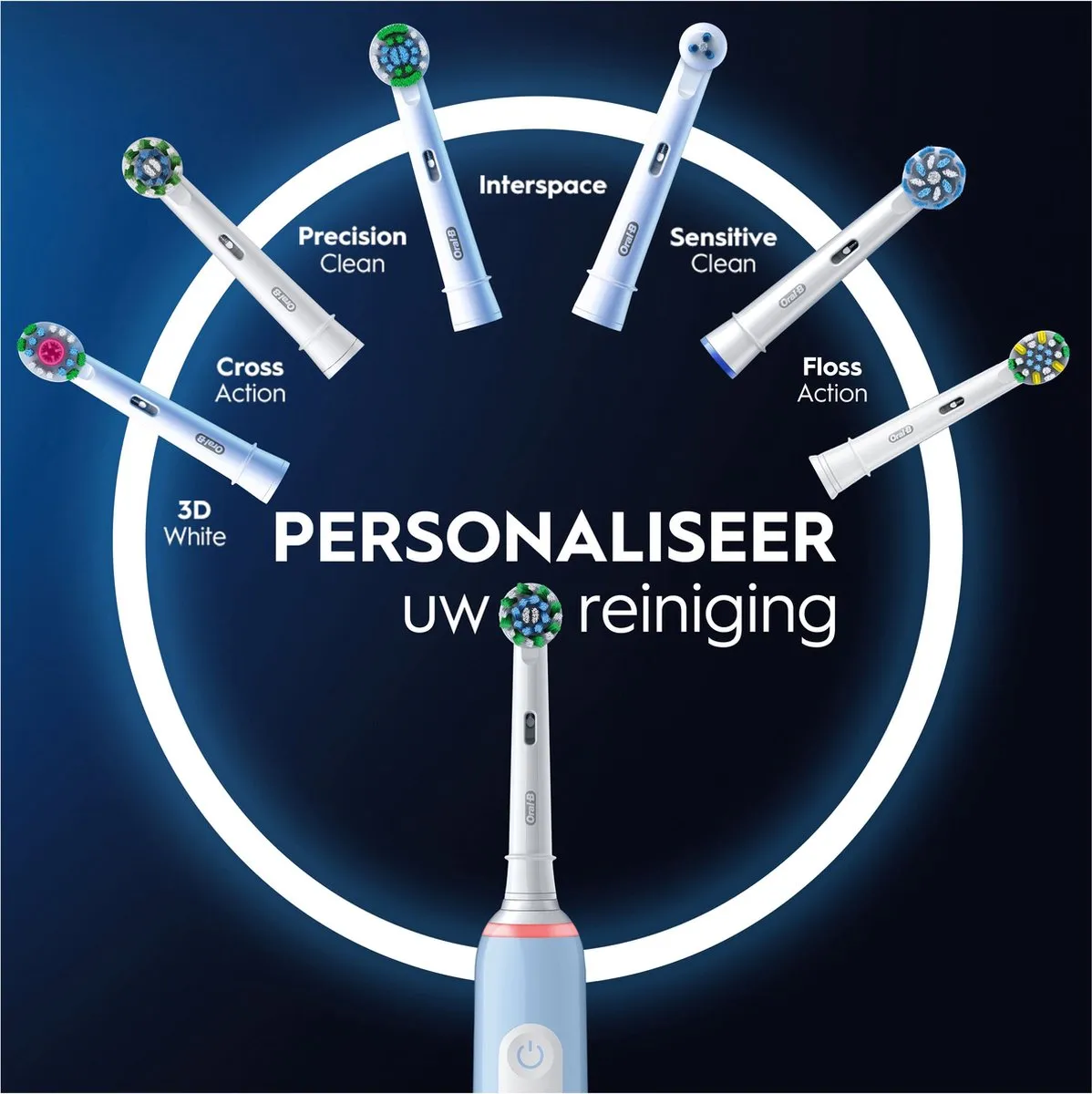 Oral-B Pro 3 3770 Elektrische Tandenborstel - Blauw - afbeelding 6 van 6