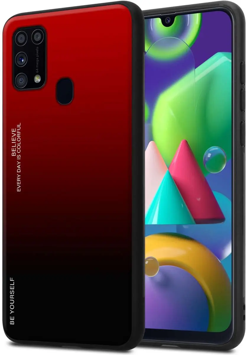 Cadorabo Hoesje geschikt voor Samsung Galaxy M31 in ROOD