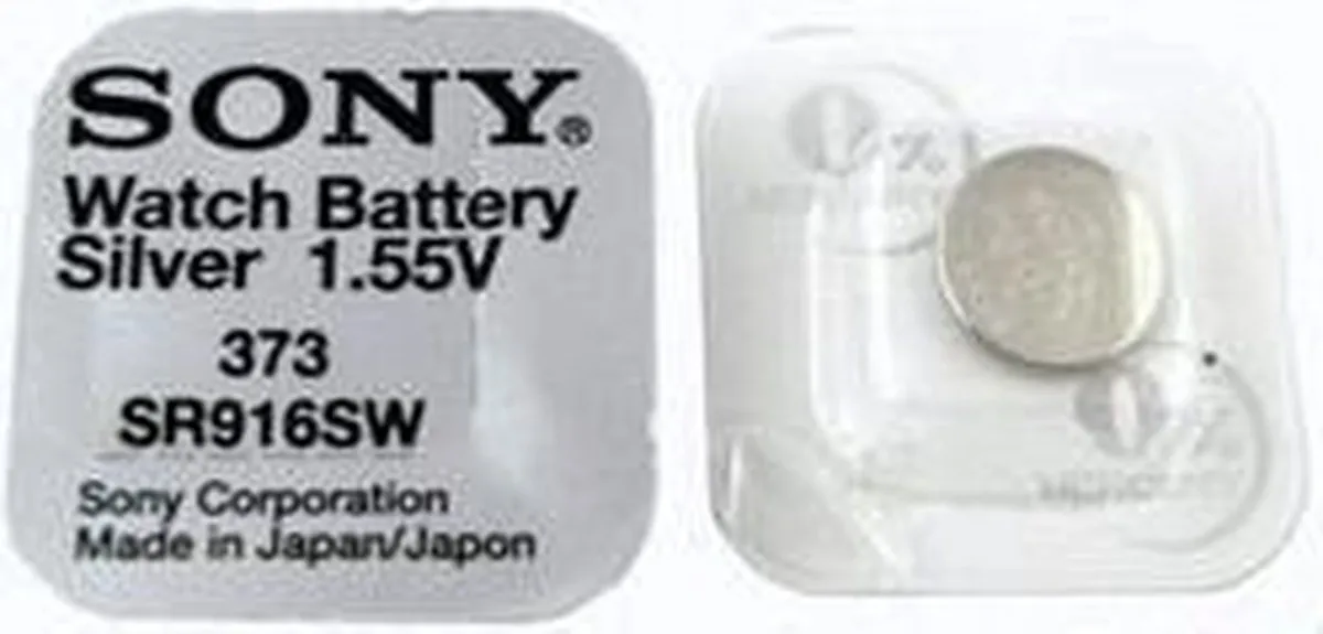 Sony 373 SR616SW Knoopcel Horlogebatterij