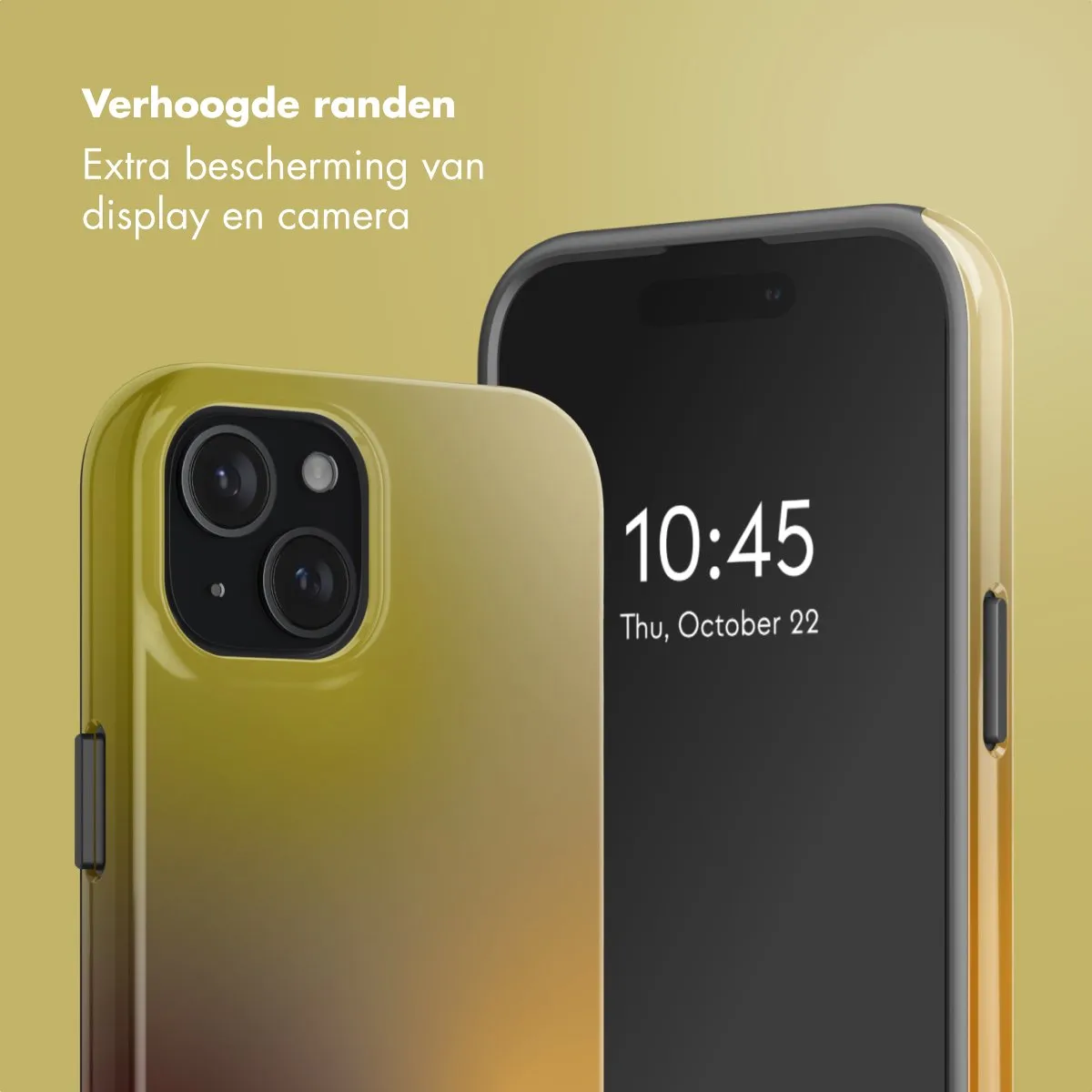 Selencia Hoesje iPhone 15 Gradient Olive Dust - MagSafe - afbeelding 6 van 6
